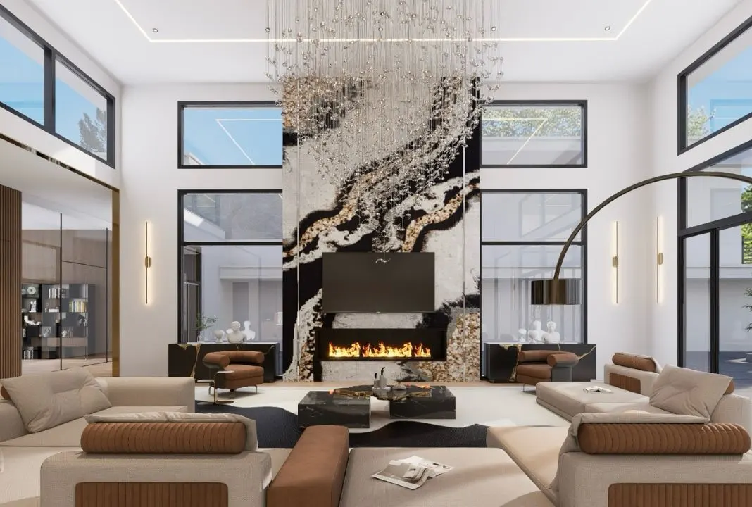 PRIVATE SANCTUARY — STONE & OAK DETAILS